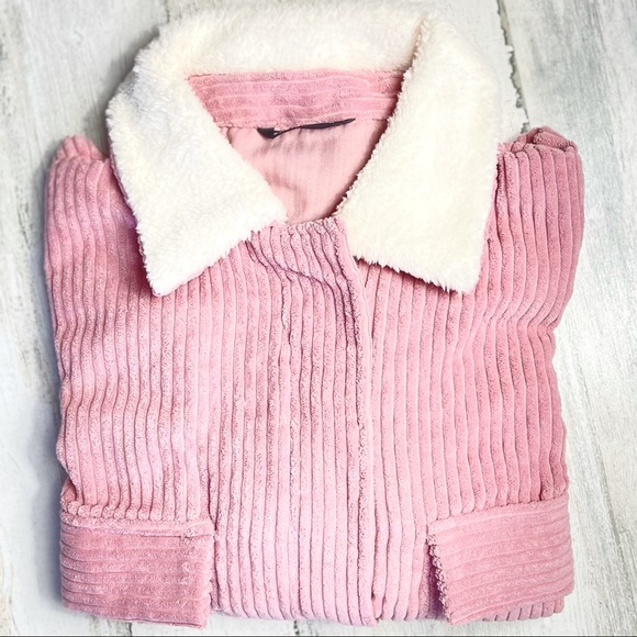 🌈🌼HP🌈🌼Dusty Pink Faux Corduroy Jacket - Picture 5 of 8